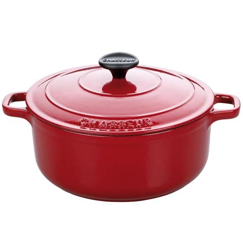 Cocotte Ronde En Fonte Maill E Cm Rubis Sublime Puc