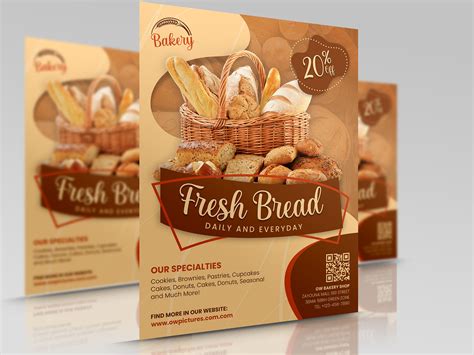 Bakery Flyer Template by OWPictures on Dribbble