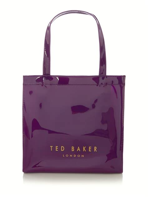 Ted Baker Bowcon Purple Floral Large Tote Bag In Purple Lyst