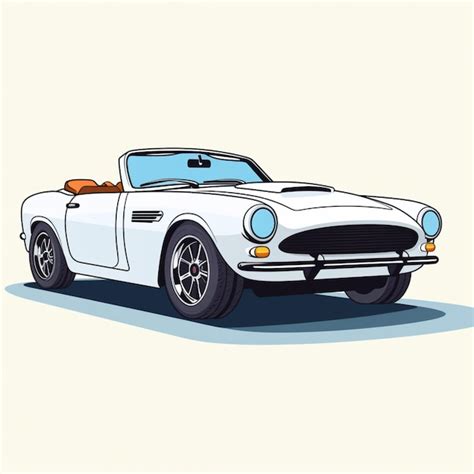 Vector de dessin animé convertible Vecteur Premium