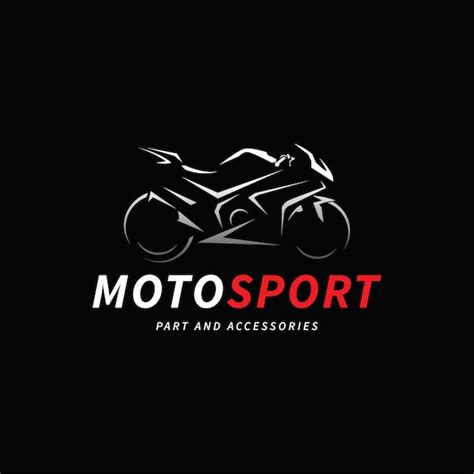 Premium Vector Motorcycle Logo On Black Background Modern Racing