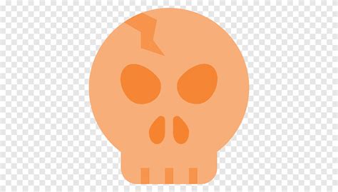 Computer Icons Skull Holyday Orange Head Png PNGEgg