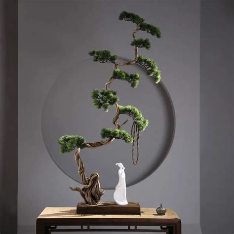 Chinese Zen Root Carving Life Dead Wood Landscape Office Home