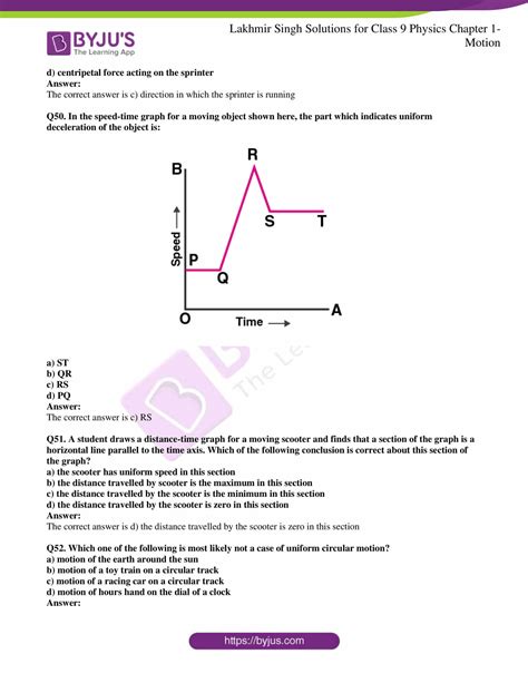 Lakhmir Singh Physics Class Solutions For Chapter Motion Free Pdf