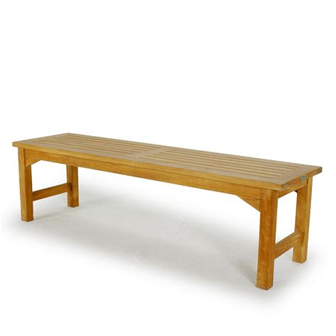 Waterproof Teak 5 Foot Backless Bench For Shower Westminster Teak