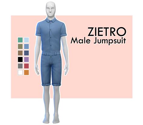 Sims 4 Male Jumpsuit CC