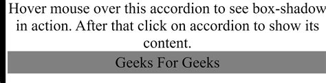 How To Create An Accordion Hover Effect With Box Shadows In Css