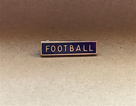 Football Vintage School Sports Pin Etsy