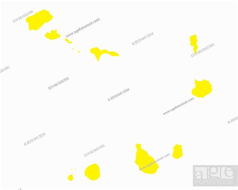 Karte der Kapverden - Map of Cape Verde, Stock Photo, Picture And Low ...