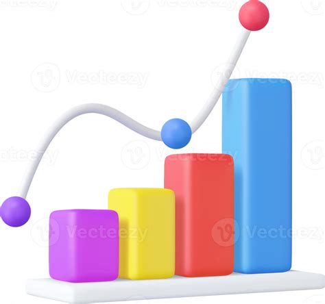 D Business Bar Graph Strategy Concept Png