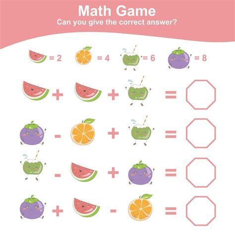 Premium Vector | 66 math game