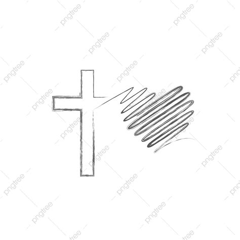 Cross Heart Vector Hd Images The Cross Of The Lord Flows Into The