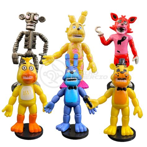 Kit Bonecos Bonequinhos Five Nights At Freddy S Fnaf Brinquedo