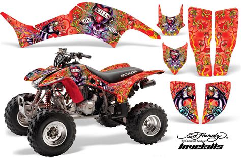 Atv Graphics Kit Decal Quad Sticker Wrap For Honda Trx400ex 1999 2007