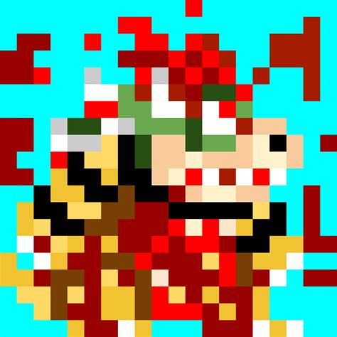 Super Mario Bros Bowser Pixel Art