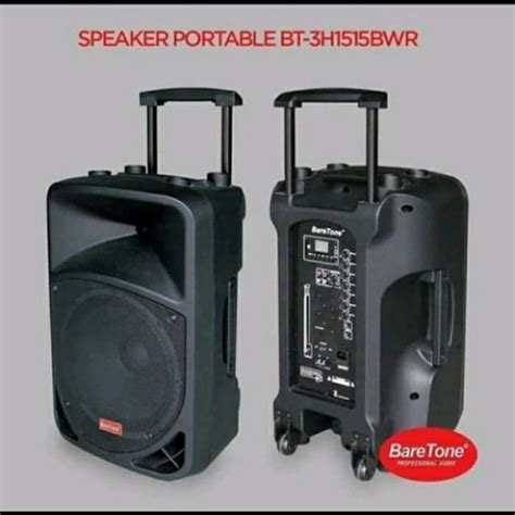 SPEAKER AKTIF PORTABLE 15 INCH BARETONE BT 1515 BWR ORIGINAL Lazada