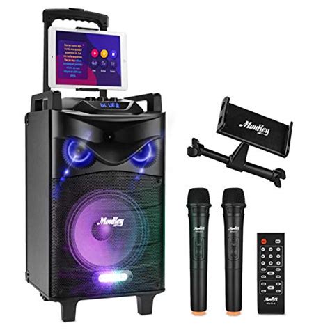 Reviews for Moukey Karaoke Machine,540 Watt Peak Power Wireless Connection Karaoke Speaker ...