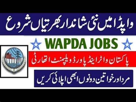 Water And Power Development Authority Wapda Jobs Via Ots Clebbio