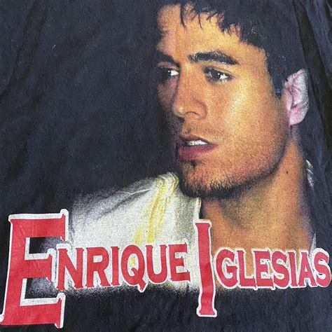 Vintage Enrique Iglesias Tour Tee Graphic May Depop