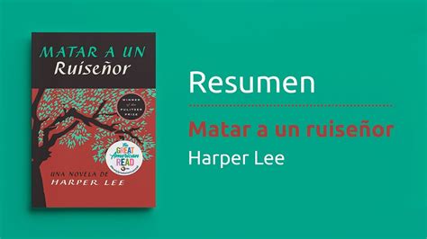 Resumen Del Libro Matar A Un Ruise Or De Harper Lee Ficci N Youtube