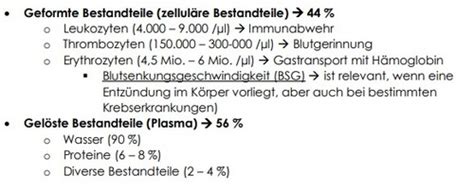 Klinische Chemie Labordiagnostik Referenzwerte Karteikarten Quizlet