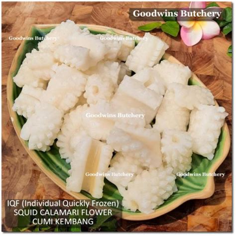 Calamari SQUID FLOWER Cumi Kembang IQF Individual Quickly Frozen