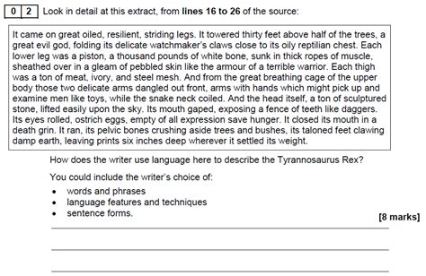 Aqa Gcse Nov English Language Past Paper Questions And Answers