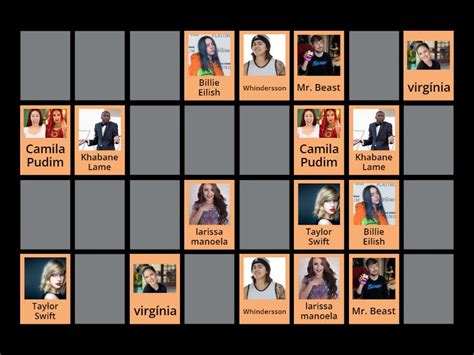 Famous People Memory Game Matching Pairs