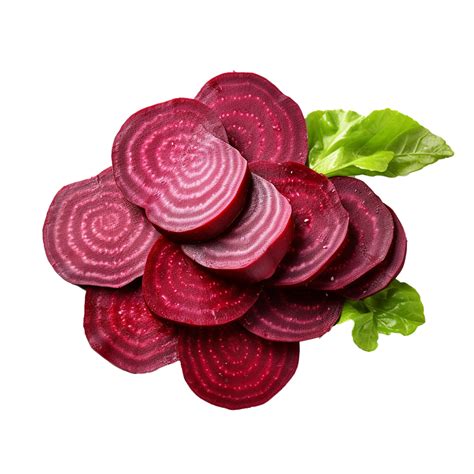 Ai Generated Beetroot Slices Png Isolated On Transparent Background