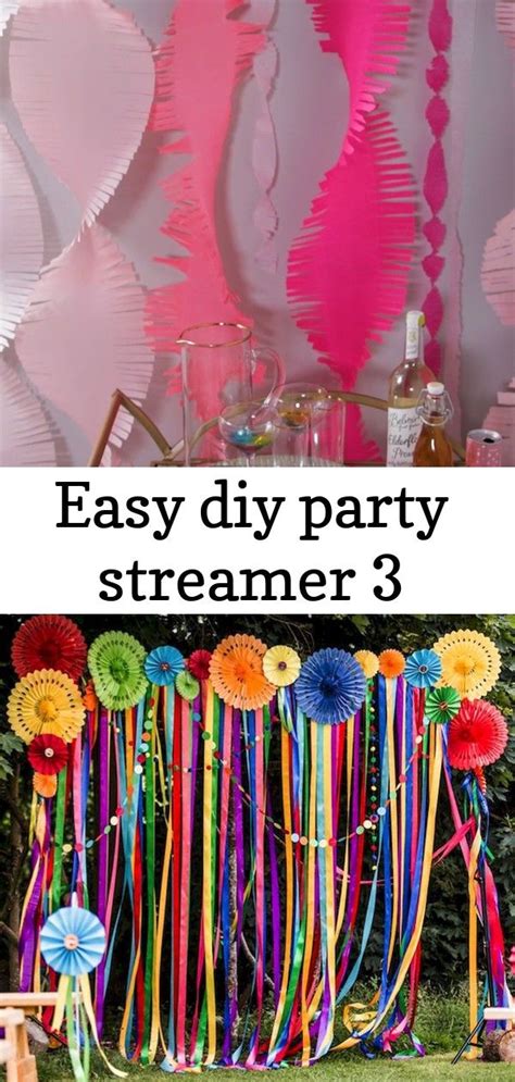 Easy Diy Party Streamer Party Streamers Paper Streamers Easy