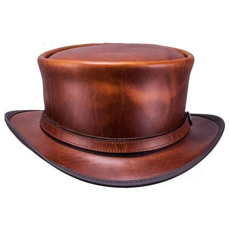 Now Welcomed To The Ashbury Hats Line The Hampton Is A Leather Top Hat