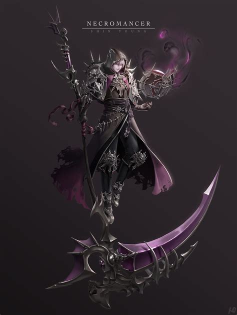 Necromancer Shinyoung Kim On Artstation At Artworknqq656 Rpg