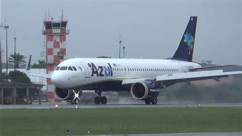 Pushback taxi e decolagem de Recife SBRF A320Neo Azul Linhas Aéreas