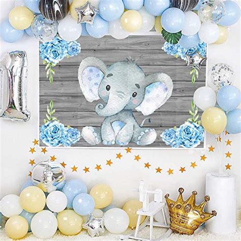 Aofoto X Ft Cute Baby Elephant Backdrop Baby Shower Party Decoration