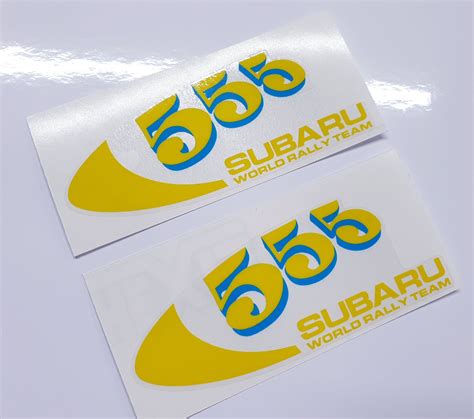 Zen Graphics Subaru 555 World Rally Team Decals Stickers