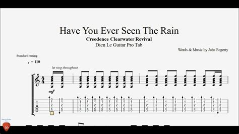 How To Play Have You Ever Seen The Rain On Guitar Easy Tabs Tutorial Youtube