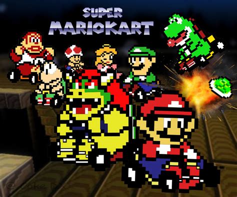 Super Mario Kart Pixel Art