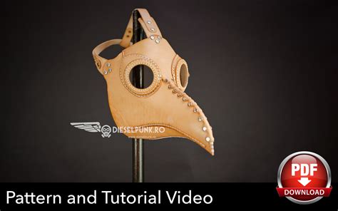 Plague Doctor Mask Pattern - DIY Pattern - Pdf Download - Video Tutorial