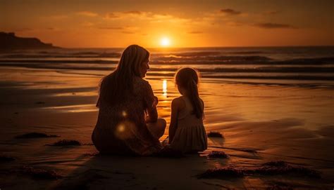 Premium Photo | Couple on the beach at sunset couple on the beach ...