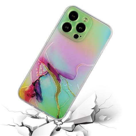 Ovitek TPU Marble Pattern Green Za IPhone 15 Pro Max Ovitki Top