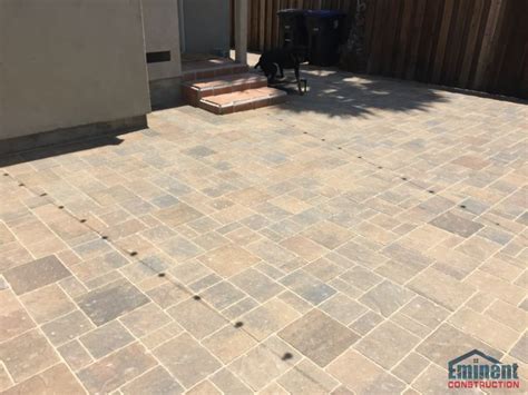 600 Sqft Back Patio Pavers Project In North Hollywood Using Belgard