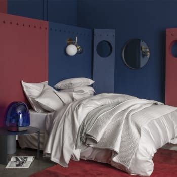 Housse De Couette En Satin De Coton Gris X Teophile Maisons Du