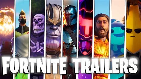 All Fortnite Cinematic Trailers Seasons Youtube