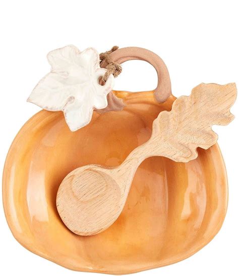 Mud Pie Gather Orange Pumpkin Tidbit Set Dillards