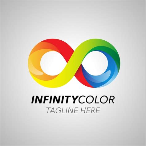 Infinity buntes logo für ihr unternehmen Premium Vektor