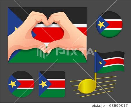 South Sudan Flag Icon Pixta