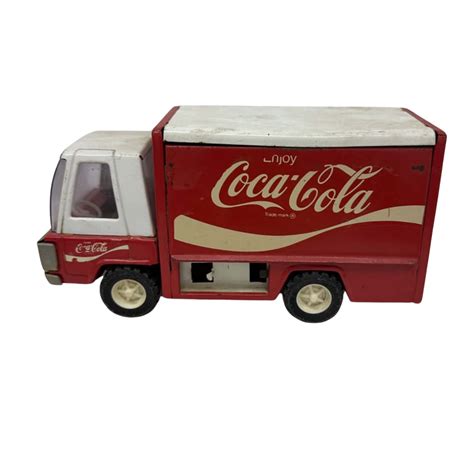 Vintage Metal Coca Cola Truck Made In Japans