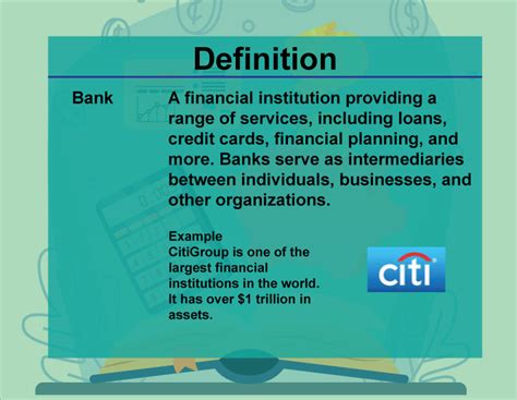 Definition Financial Literacy Bank Media4Math