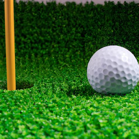 Premium Photo Golf Ball On Green Grass Ai Generated