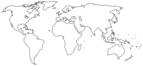 Free Printable World Map With Countries Template In PDF 2022 | World ...